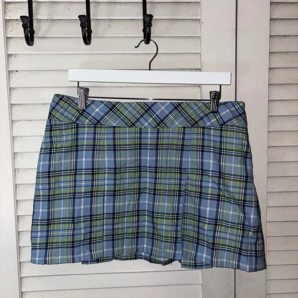 Abercrombie & Fitch Y2K Plaid Pleated Mini Skirt 10 Preppy Schoolgirl Clueless